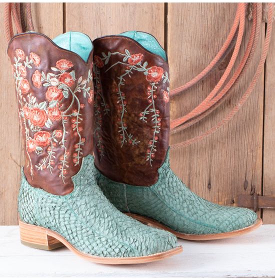 Corral Turquoise Fish Boots