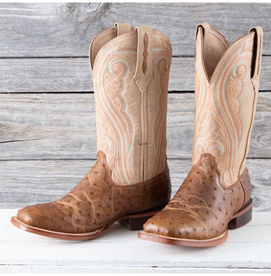 Durango Ladies Sunset Wheat Full Quill Ostrich Boots