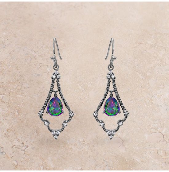 Mystic Topaz Drop buy Earrings