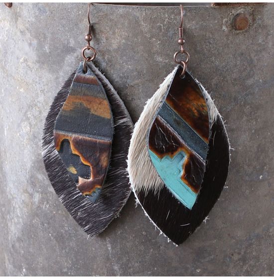 cowhide for earrings