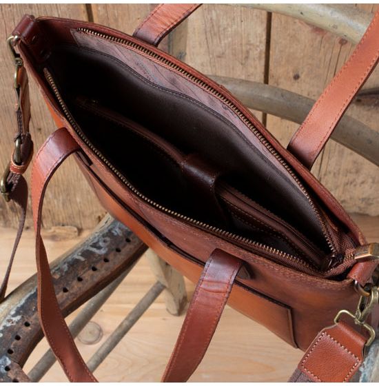 S & W Structured Over the Shoulder Leather Concealed Carry Handbag – Hiding  Hilda, LLC