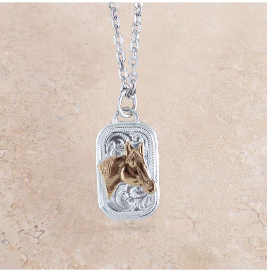 montana silversmith horse necklace