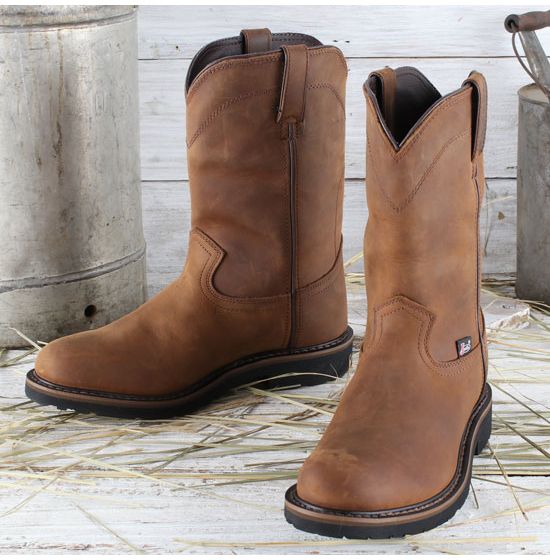 justin waterproof work boot