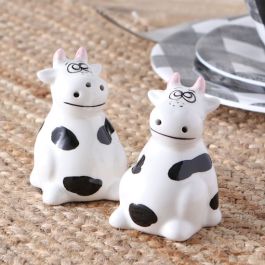 Design Imports Cows Ceramic Salt & Pepper Shakers