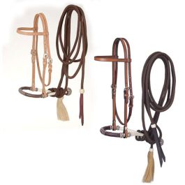 Browband Headstall with Bosal and Mecate Set