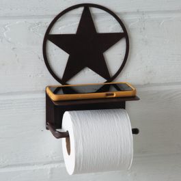 Rustic Black Star Metal Toilet Paper Holder  Ozark Cabin Décor LLC – Ozark  Cabin Décor, LLC