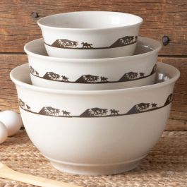 Running Horses Mixing Bowl Set of 3