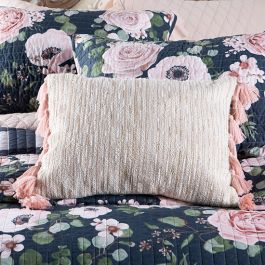 Country Grace Navy and Dusty Pink Vintage Floral Quilt Set Collection