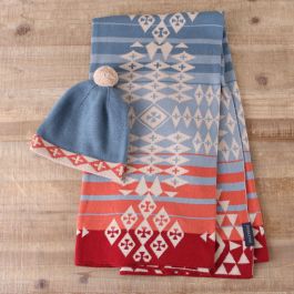 Pendleton Canyonlands Desert Sky knit Baby Blanket with Beanie