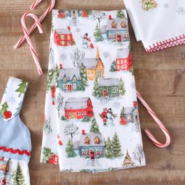 Shop Christmas Village Terry Dual Purpose Towel at Rod's