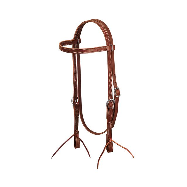 Weaver Leather Bridle Leather Split Reins, Brown, 5/8 x 7