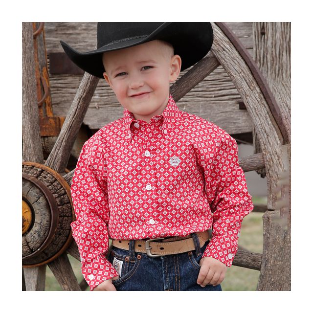 Cinch Infant Boys Red Shirt