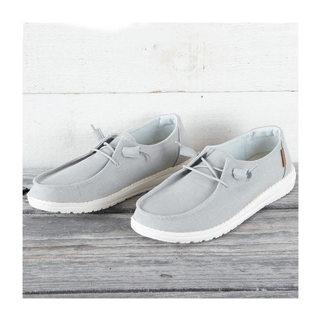 chambray white nut wendy hey dude shoes (new with tags) - Depop