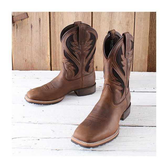 Product Name: Ariat Men's Distressed Hybrid Rancher Western Performance  Boots - Broad Square Toe