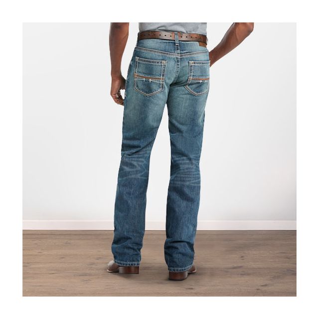 NWT Men's ARIAT M4 Low Rise Stretch Adkins Bootcut Jean Turnout 33 online x 36