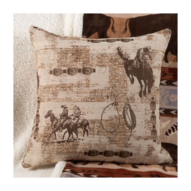 Cowboy Horse Square 18x18 Pillow