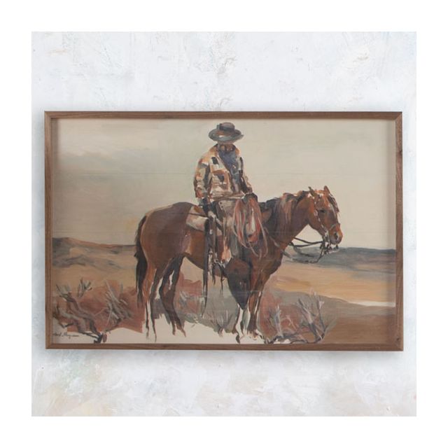 Western Saddle Framed Art