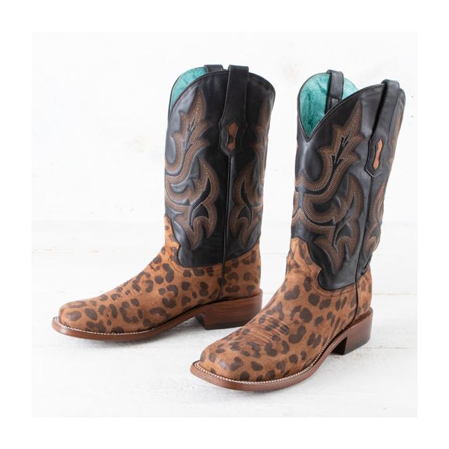 Corral Sand Leopard Print Boots
